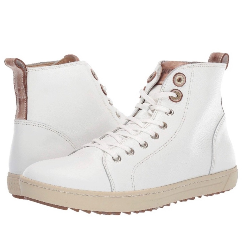 Birkenstock Bartlett White High Top Sneakers - Picture 2 of 6